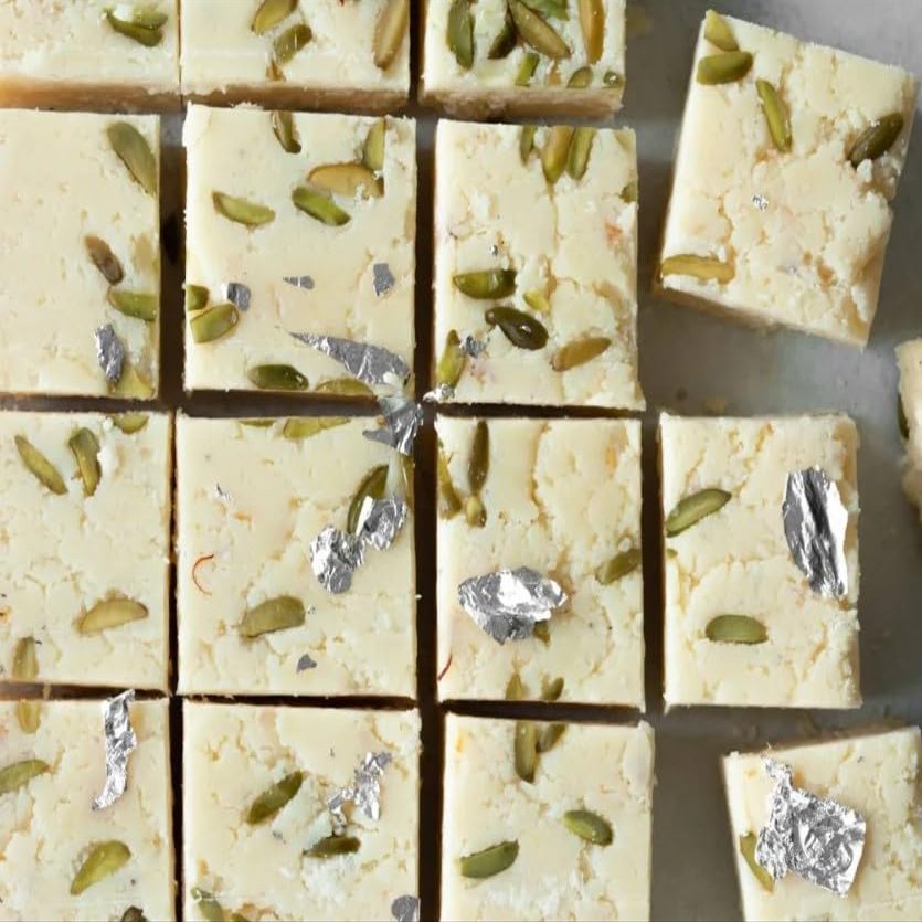 Festival Special Premium (White Barfi 250g) Delicious Indian Traditional Sweets To Sweeten Up Your Celebration Best Gift For All Occasions Rakhi,Marriage,Diwali,Holi