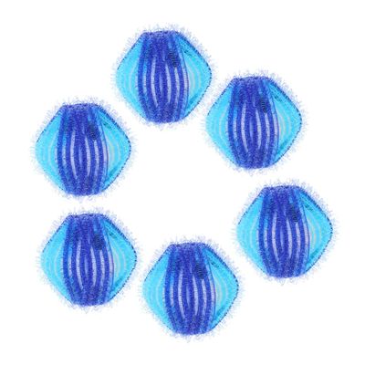 Gadpiparty Reusable Laundry Hair Remover Balls 6pcs Small Size Blue and White Pet Fur Catcher for Washing Machine Clothes Lint Remover Set for Household Laundry Cleaning