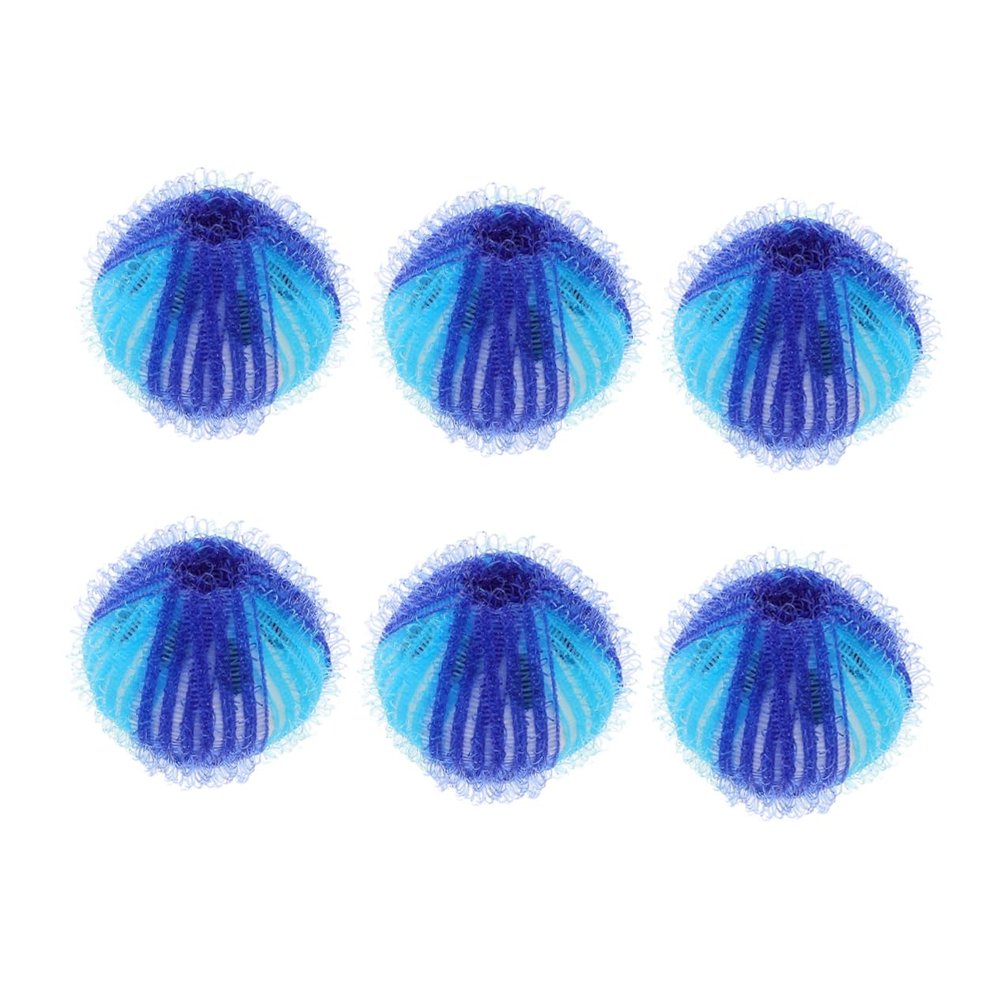 jojofuny 6pcs Laundry Hair Remover Balls Pet Fur Catcher for Washing Machine Reusable Washing Balls Anti-wrapping Lint Remover Suitable for Clothes and Bedding