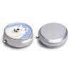 Round Pill Box Samoyed Buddy Dog Portable Pill Case Medicine Organizer Vitamin Holder Container with 3 Compartments view 3