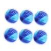 Angoily Laundry Hair Remover Balls 6pcs Small Dual-color Blue Reusable Pet Hair Catcher for Washing Machine Lint Remover for Clothes and Laundry