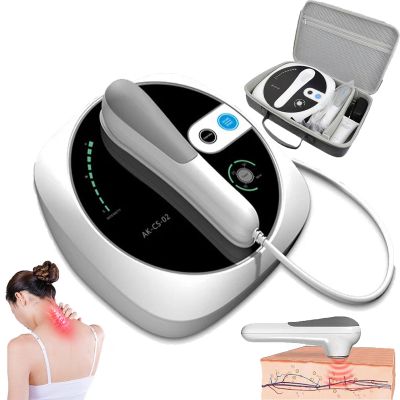 3 Gears Ultrasonic Physiotherapy Machine (Touch Buttons), 1Mhz Hand-Held Ultrasound Therapy Massager Machine (30Mintimer), for Pain Relief Muscle Healing