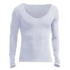 Rrongwn Thermal Underwear for Men Breathable Thermoactive Functional Underwear Soft Warm Ski Underwear Warm Thermal Underwear V Neck Sports Compression Suit Thermal Vest, White, XL view 1