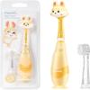 Papablic Toddler Sonic Electric Toothbrush for Ages 1-3 Years, Baby Electric Toothbrush with Cute Rabbit Cover and Smart LED Timer, 2 Brush Heads (Rabbit) view 1