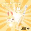Papablic Toddler Sonic Electric Toothbrush for Ages 1-3 Years, Baby Electric Toothbrush with Cute Rabbit Cover and Smart LED Timer, 2 Brush Heads (Rabbit) view 2
