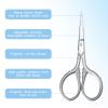 Small Nose Hair Scissors, Facial Hair Mini Grooming Scissors for Men Women, Stainless Steel Trimming Pointed Scissor for Eyebrows, for Facial Hair, Eyebrow, Eyelash, Beard, Moustache, 3.5inch view 3