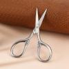 Small Nose Hair Scissors, Facial Hair Mini Grooming Scissors for Men Women, Stainless Steel Trimming Pointed Scissor for Eyebrows, for Facial Hair, Eyebrow, Eyelash, Beard, Moustache, 3.5inch view 4