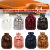 CaFfen Hot Water Bottle 2000ml Large Hot Water Bag With Cover For Winter Plush Hand Feet Warmer Fluffy Faux Fur Water Bottle Cover For Hot Water Hot Water Bag(Brown) view 2
