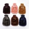 CaFfen Hot Water Bottle 2000ml Large Hot Water Bag With Cover For Winter Plush Hand Feet Warmer Fluffy Faux Fur Water Bottle Cover For Hot Water Hot Water Bag(Brown) view 3