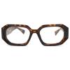 LJCZKA Rectangle Blue Light Glasses Thick Frame for Women Men Computer Glasses Narrow Square Anti Eyestrain for Reading, Texting & Gaming view 2