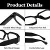 LJCZKA Rectangle Blue Light Glasses Thick Frame for Women Men Computer Glasses Narrow Square Anti Eyestrain for Reading, Texting & Gaming view 4