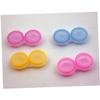 KOMBIUDA 10pcs Double Frame Cases Plastic Storage Box for Lens Travel Eyes Container Box view 3