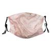 Reusable Cloth Face Mask,Rose Gold Marble Adult Washable Face Cover With Adjustable Earloops Nose Wire view 1