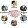 Reusable Cloth Face Mask,Rose Gold Marble Adult Washable Face Cover With Adjustable Earloops Nose Wire view 4