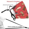 Reusable Cloth Face Mask,Dancing Dachshunds Red Adult Washable Face Cover With Adjustable Earloops Nose Wire view 3