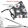 Reusable Cloth Face Mask,Cute Dog Husky Adult Washable Face Cover With Adjustable Earloops Nose Wire view 3