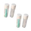 KOMBIUDA 4pcs Eyewear Lens Remover Suction Stick Set with Case, Hard Lens Inserter Tweezers for Nearsighted and Cosmetic Lenses, Portable White and Green Tools for Travel and Home Use view 1