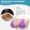 Vnmcry Silicone Breast Forms Gel Filled Boat Neck Tube Top Realistic Chest Plates Strapless Breastplate Fake Boobs for Men Crossdresser Transgender Mastectomy Prosthesis (Ivory White - A Cup XL Size) view 4
