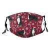 Reusable Cloth Face Mask,Bernese Mountain Dog Winter Snowflakes Dog Adult Washable Face Cover With Adjustable Earloops Nose Wire view 1