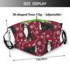 Reusable Cloth Face Mask,Bernese Mountain Dog Winter Snowflakes Dog Adult Washable Face Cover With Adjustable Earloops Nose Wire view 2