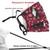 Reusable Cloth Face Mask,Bernese Mountain Dog Winter Snowflakes Dog Adult Washable Face Cover With Adjustable Earloops Nose Wire view 3