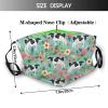 Reusable Cloth Face Mask,Holstein Floral Cattle Cow Adult Washable Face Cover With Adjustable Earloops Nose Wire view 2