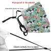 Reusable Cloth Face Mask,Holstein Floral Cattle Cow Adult Washable Face Cover With Adjustable Earloops Nose Wire view 3