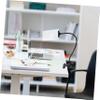 KOMBIUDA Screen Magnifier with Stand, Adjustable Height Desktop Design, 5x Magnification Plastic Lens for Reading and Watch Repair, Sturdy Hands Free Magnifier view 2