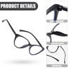 3 Pieces Blue Light Blocking Glasses Clear Eye Glasses Fashion Cat Eye Blue ScreenGlasses Computer Clear Lens Glass ReadingGlasses Blue Light Filter Glassesfor Women Men Anti Glare Migraine view 4