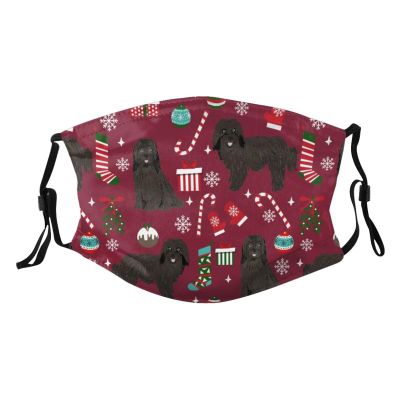 Reusable Cloth Face Mask,Havanese Christmas Dogs Red Adult Washable Face Cover With Adjustable Earloops Nose Wire