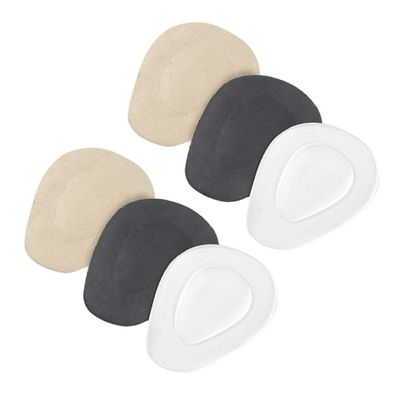 KOMBIUDA 3 Pairs Gel Forefoot Cushion Insoles for High Heels, Soft Gel and Velvet Material to Redistribute and Absorb Pressure, Suitable for Toes and Metatarsal Areas When Wearing Sandals