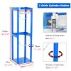 100cm (39 2/5") Hight Oxygen Tank Stand Holds 1/ 2/ 3 Bottles, 40L Nitrogen Propane Cylinder Holder, Steel Oxygen Cylinder Storage Rack for Factory/ Workshops/ Homes(1 Bottle length 13 2/5"(34cm)) view 2
