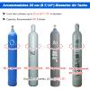 100cm (39 2/5") Hight Oxygen Tank Stand Holds 1/ 2/ 3 Bottles, 40L Nitrogen Propane Cylinder Holder, Steel Oxygen Cylinder Storage Rack for Factory/ Workshops/ Homes(1 Bottle length 13 2/5"(34cm)) view 3