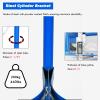 100cm (39 2/5") Hight Oxygen Tank Stand Holds 1/ 2/ 3 Bottles, 40L Nitrogen Propane Cylinder Holder, Steel Oxygen Cylinder Storage Rack for Factory/ Workshops/ Homes(1 Bottle length 13 2/5"(34cm)) view 4