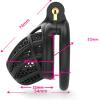 Breathable Pink Multifunctional Gym cage with Concealed Lock and 4 Fixed Rings (Black, Arc Rings) view 2