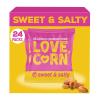 LOVE CORN Sweet & Salty Crunchy Corn Snack | 24 x 20g Bags | Kosher, Vegan, Gluten-Free | Simple Ingredients, Low Calorie, Low Sugar | Great For Lunchbox & On The Go | Perfect Healthy Graze | UK Made view 1