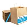 Nationwide Paper 25pcs Extra Large Plus Brown Paper Bags with Handles, Gift Bag DIY, Sweet Bag with Strong Twisted Handle for Party, Thanksgiving, Christmas, Birthday, Wedding (32x22x28cm) view 1