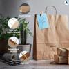Nationwide Paper 25pcs Extra Large Plus Brown Paper Bags with Handles, Gift Bag DIY, Sweet Bag with Strong Twisted Handle for Party, Thanksgiving, Christmas, Birthday, Wedding (32x22x28cm) view 4