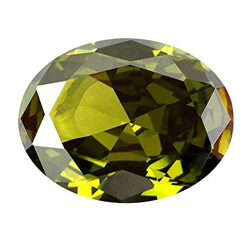 INDIA MADE 13.00 Ratti Peridot Stone Original Certified Superfine AAA+++ Quality for Men And Women's-29573, Silver, Created Sapphire