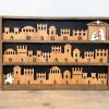 Nativity Set Advents Calendar For Christmas Decoration Desktop Manger Scene With 24 Day Countdowns And Wood Base view 3