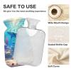 Ocean Wonders Blue Hot Water Bottle with Soft Cover Hand Feet Warmer Hot Water Bag for Menstrual Cramps, 2 Liters view 4