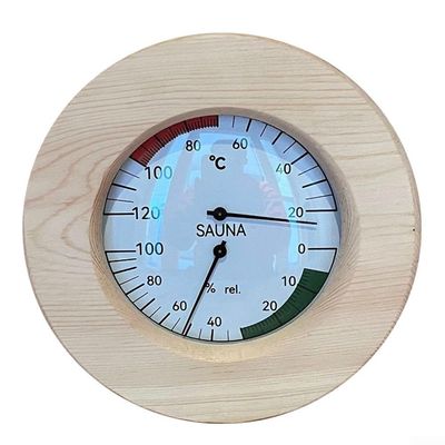 Besttoolifes Sauna Thermometer Hygrometer, 2 In 1 Wood Sauna Thermo-Hygrometer, Wooden Sauna Thermometer And Hygrometer With High Accuracy, Sauna Accessories For Measuring Temperature And Humidity