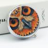 Round Pill Box Retro Color Owl Printed 3 Compartment Small Pill Case Portable Travel Pill Container to Hold Supplements Vitamins Fish Oil Medication view 4