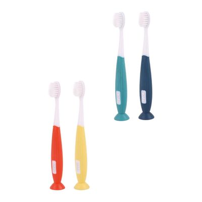 KOMBIUDA 4pcs Soft Bristle Boy Girl's Toothbrush for Boys and Girls Oral Care Toothbrush for Years Old