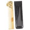 IWOWHERO Men Dual-sided Skull Comb for Beard Grooming and Hair Styling Compact Elegant Design for for All Hair Types and Styles Includes Protective Case view 1