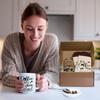 iAOVUEBY Coffee Lover Gift Set, Coffee Gift Basket Includes Coffee Mug Spoon Rest Holder Coffee Socks Keychain, Coffee Gift Box Gift Idea for Women Men view 2