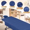 12 Pcs 4 Sets Premium Microfiber Massage Table Sheet Set, Include Massage Table Cover, Massage Fitted Sheet, Massage Face Rest Cover for Beauty Salon Spa Hair Salon (Dark Blue) view 4