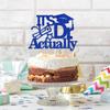 RLXPT It's Dr Actually Cake Topper, Doctoral Degree Cake Decorations, Blue Glittery Class of 2025 Doctorate Graduation Party Decorations view 4