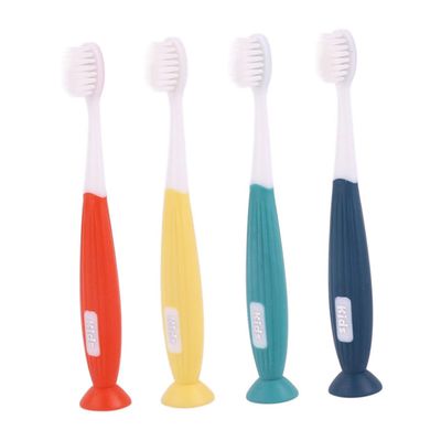 KOMBIUDA 4pcs Boys and Girls Toothbrush Ultra-fine Bristles Adorable Design Non-Slip Handle Ergonomic for Years Old Manual Tooth Cleaning