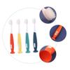 KOMBIUDA 4pcs Boys and Girls Toothbrush Ultra-fine Bristles Adorable Design Non-Slip Handle Ergonomic for Years Old Manual Tooth Cleaning view 3